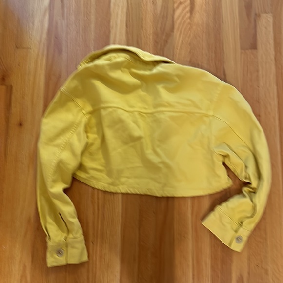 Zara yellow jean jacket size small - Picture 5 of 6